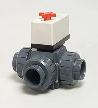 PVC Ventil 50mm 3-väg elektrisk 230v