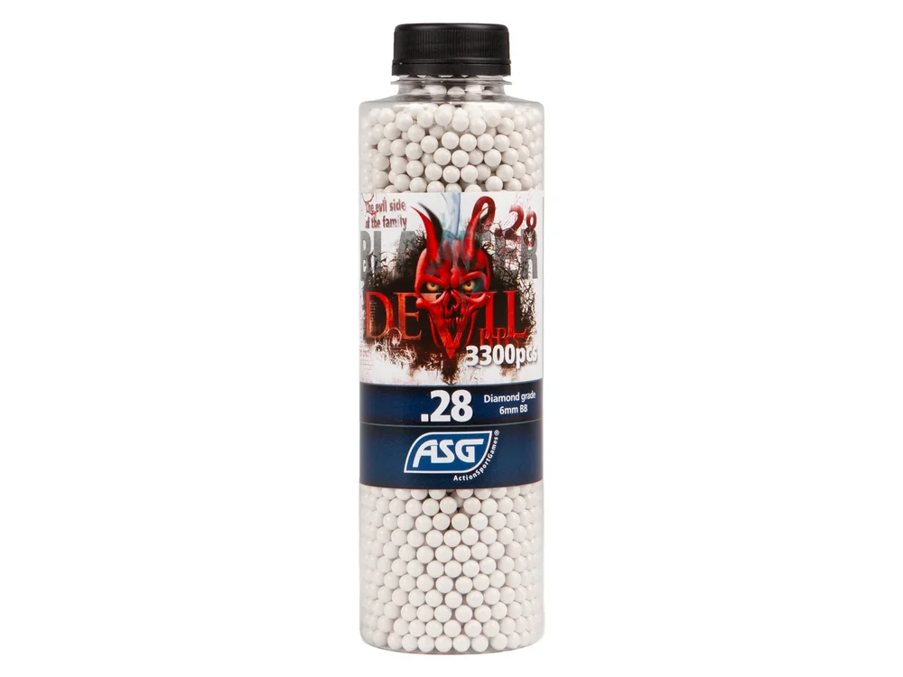 Blaster Devil, 0.28g, airsoft BB, 3300 stk. flaske Blaster Devil, 0.28g, airsoft BB, 3300 stk. flaske