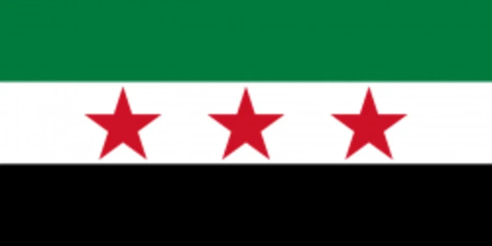 Flagga - Syrien (gamla) Syriska nationella koalitionen använder