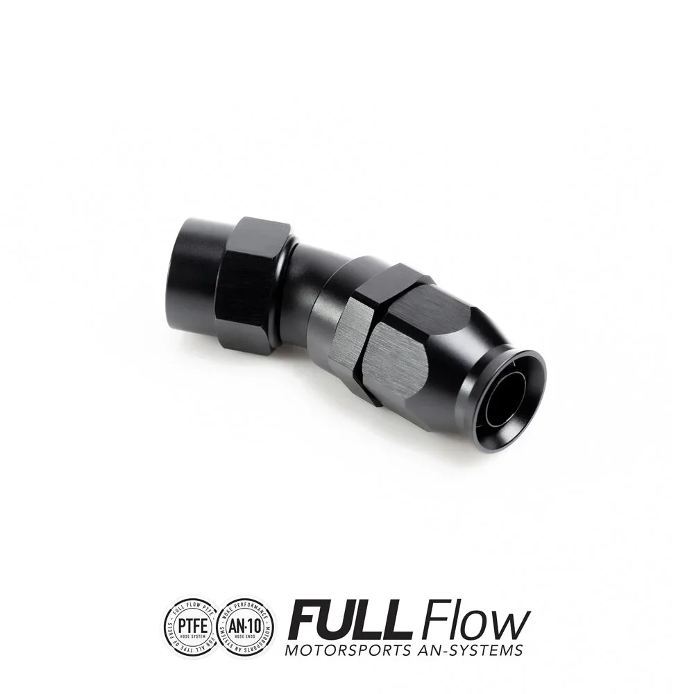 Full flow PTFE hose end fitting 30 degrees AN-10 Full flow PTFE hose end fitting 30 degrees AN-10