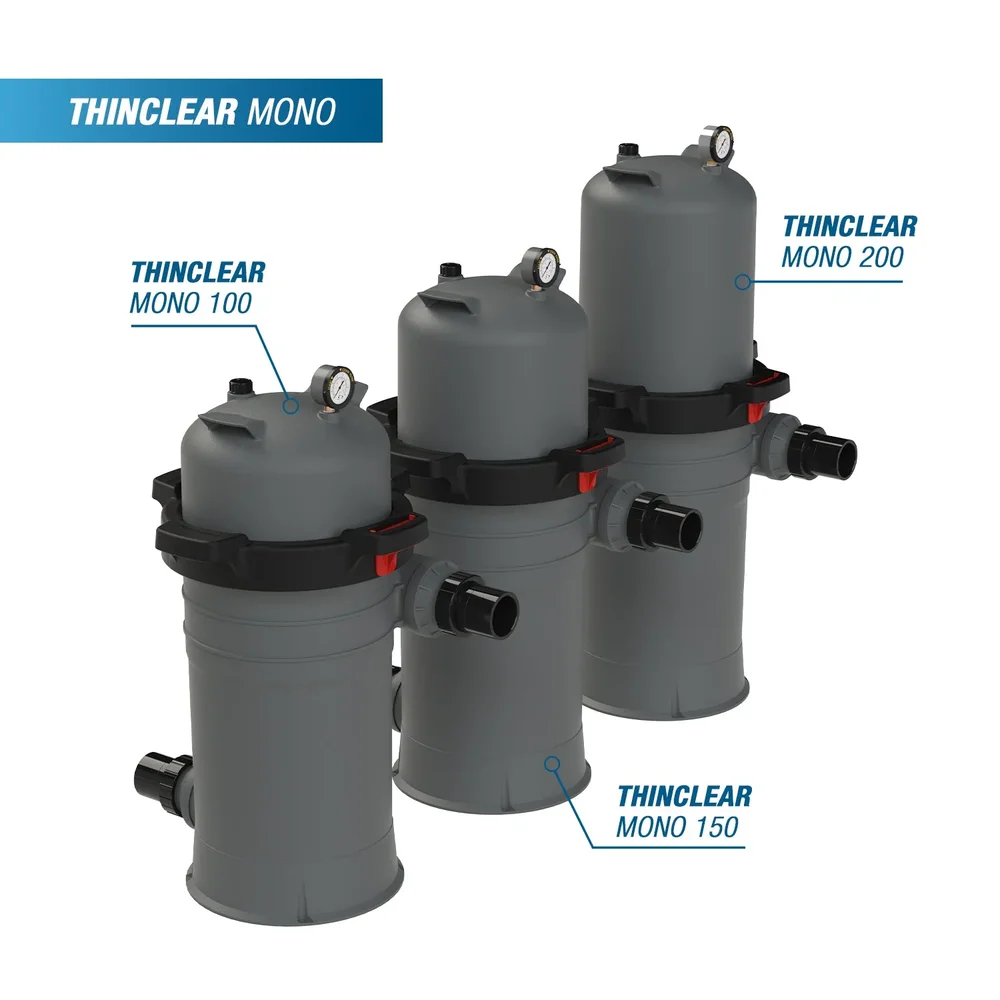 Poolex Thinclear Mono Patronfilter 100 / 150 / 200 – 15 Micron Eco Poolfiltrering - Bild 1