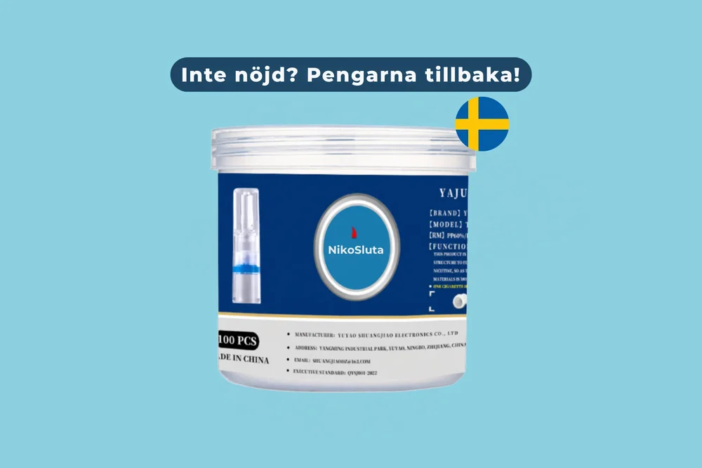 NikoSluta® | Bara nöjet. Inte besvären – filtrerar bort tjära och nikotin – 100 stycken - Bild 1
