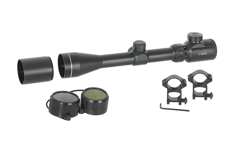 Kikkertsigte 3-9x40E med høje monteringsringe - Bild 3