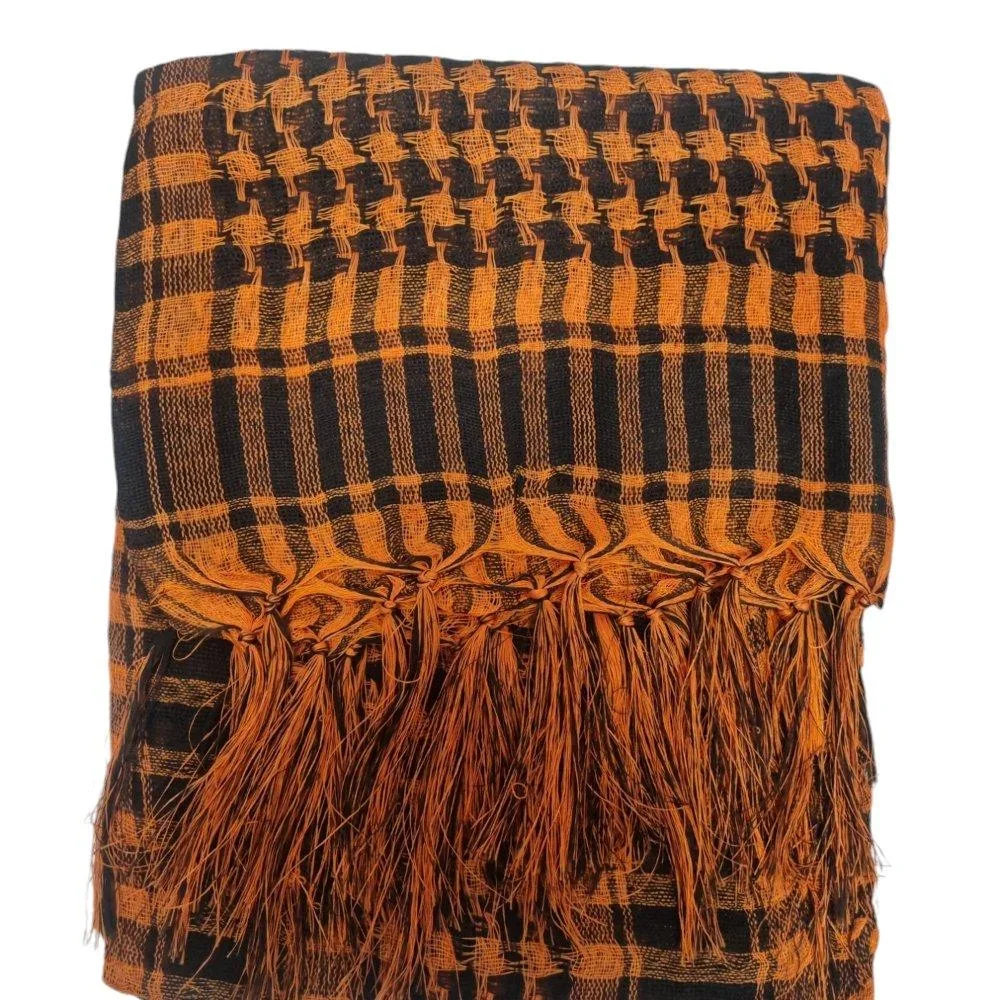Palestinasjal keffiyeh  - Orange och svart - scarf - Bild 1