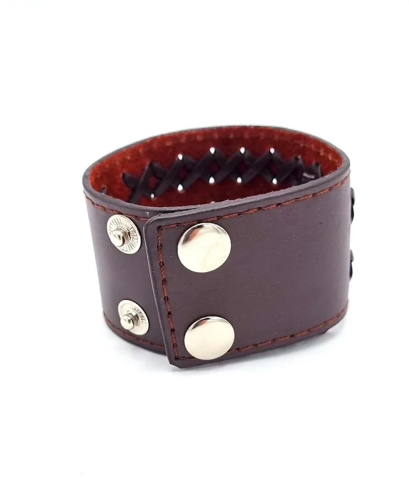 Brun armband med snörning - Bild 3