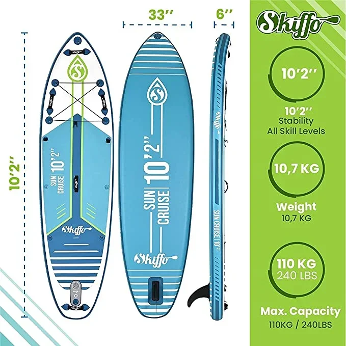 Skiffo SUNCRUISE 10'2" – Uppblåsbar SUP med fäste för kajaksits - Bild 2
