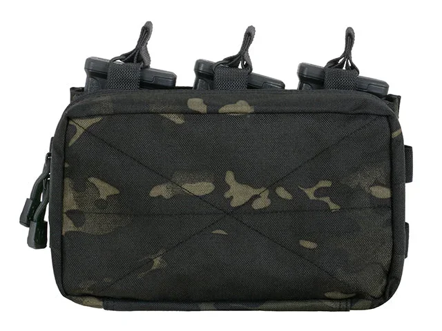 MOLLE Triple lomme til riffelmagasin og universalbrug – Multicam Black MOLLE Triple lomme til riffelmagasin og universalbrug – Multicam Black