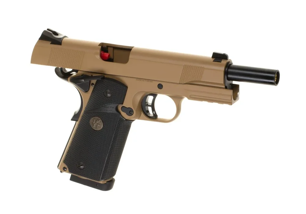 KJ Works M1911 MEU Full Metal Tan Co2 - Desert - Bild 3