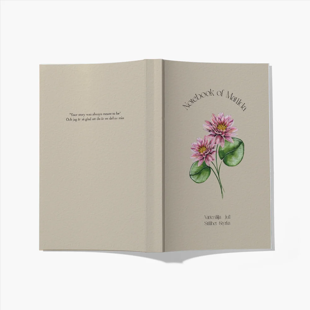 Personlig anteckningsbok med födelseblomma - Bild 2