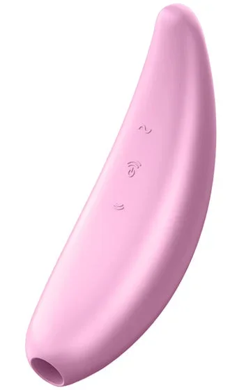 Satisfyer Curvy 3 Plus – Lufttrycksvibrator i sammetslen silikon med appstyrning - Bild 1
