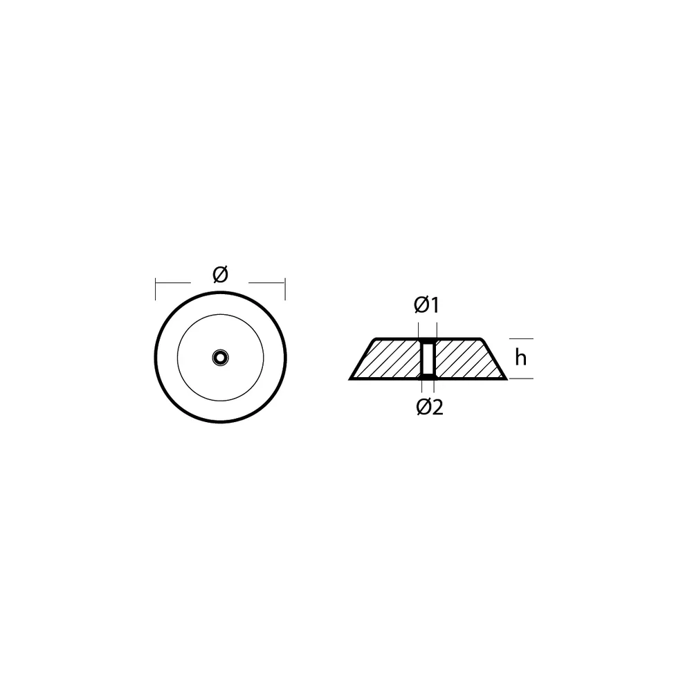 Zinkanod Hamilton jet HJ273 , motor, 102185, 1.024kg/2.26LB, R802523 - Bild 3