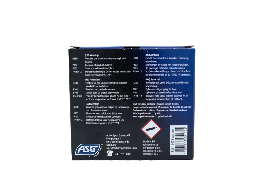 ASG Ultrair CO2-smørepatroner 12 g - 5 stk. - Bild 3