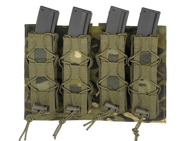 MOLLE Speed Quad magasinlomme til MP5/SMG – Multicam Tropic MOLLE Speed Quad magasinlomme til MP5/SMG – Multicam Tropic