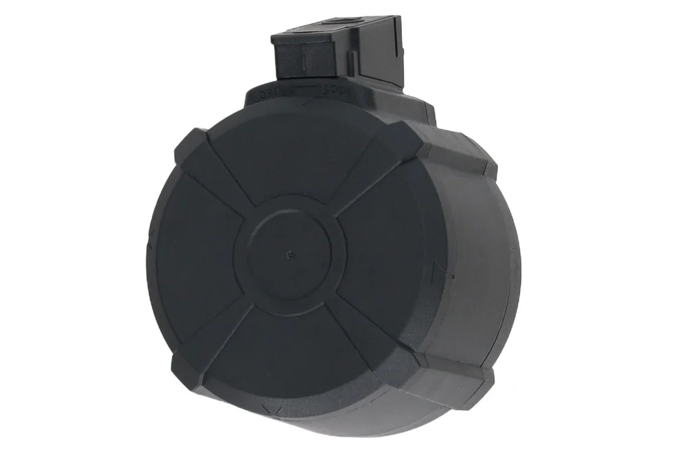 Specna Arms AK electric 1,500-round drum magazine – Black - Bild 1