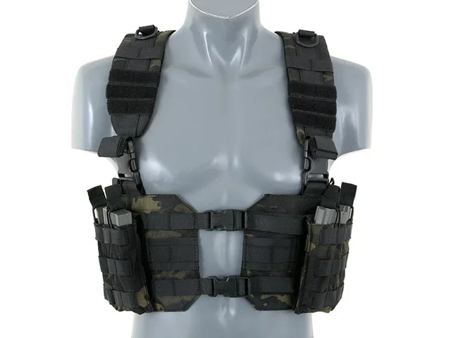 Split Front chest harness – Multicam Black Split Front chest harness – Multicam Black