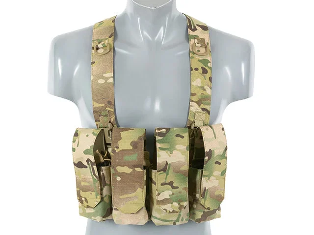 Chest Rig med AR/AK-lommer, laser-cut – Multicam Chest Rig med AR/AK-lommer, laser-cut – Multicam