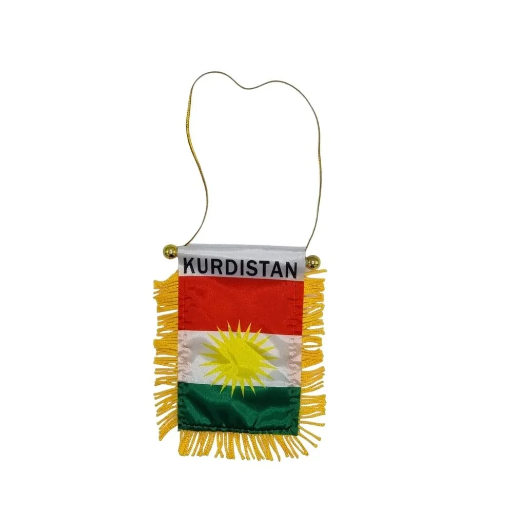 Hängande flagga bil backspegel med sugkopp Hängande flagga bil backspegel med sugkopp