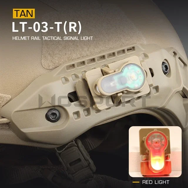 WST ARC Helmet Rail Position Light (Red LED) - Bild 1