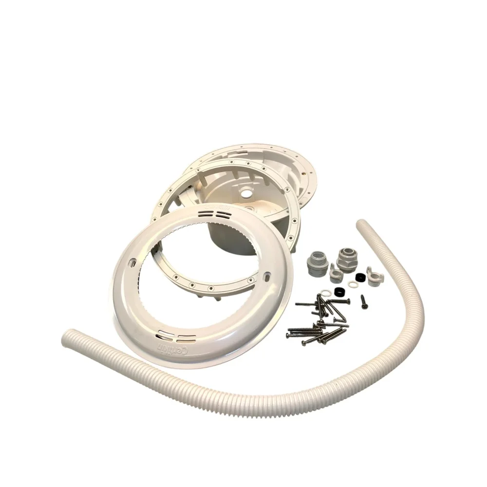 Poolbelysning Nisch CERTIKIN vit med flexrör, packning för liner och skruvar (lampa köps separat) Poolbelysning Nisch CERTIKIN vit med flexrör, packning för liner och skruvar (lampa köps separat)