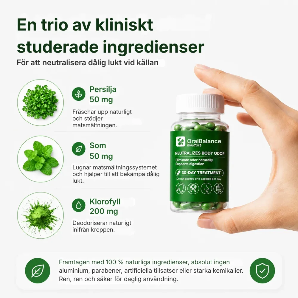 OralBalance® | Naturligt kosttillskott för frisk andedräkt och mot kroppslukt - Bild 3