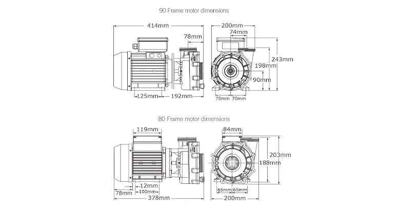Pump Gecko FLO-MASTER XP2E CE, 2HP, 2-speed - Bild 3