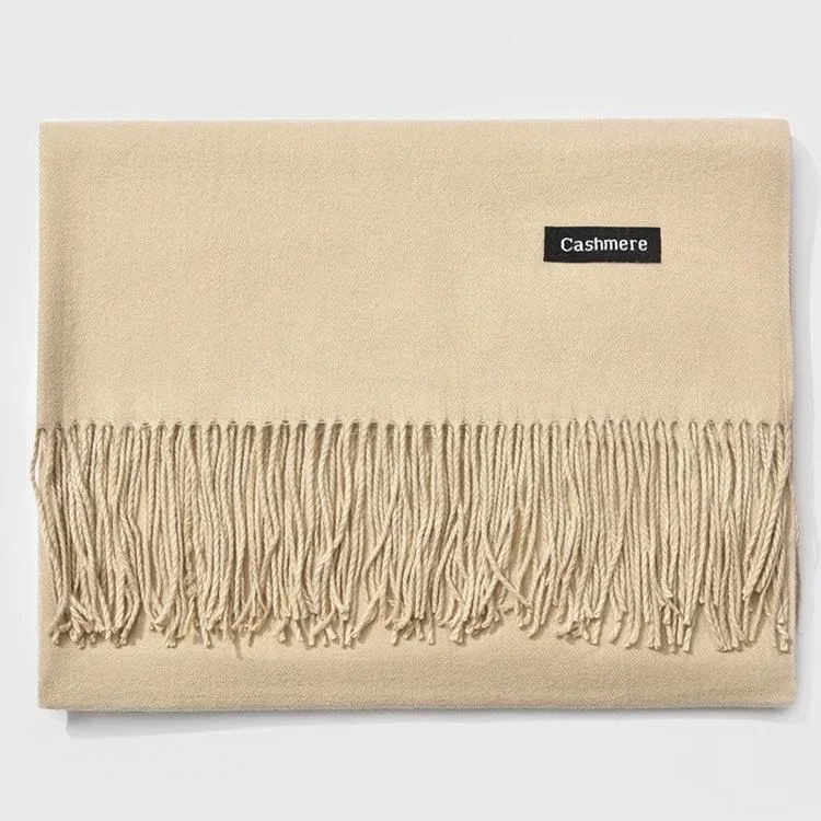 Viscose beige sjal Khaki - Bild 2