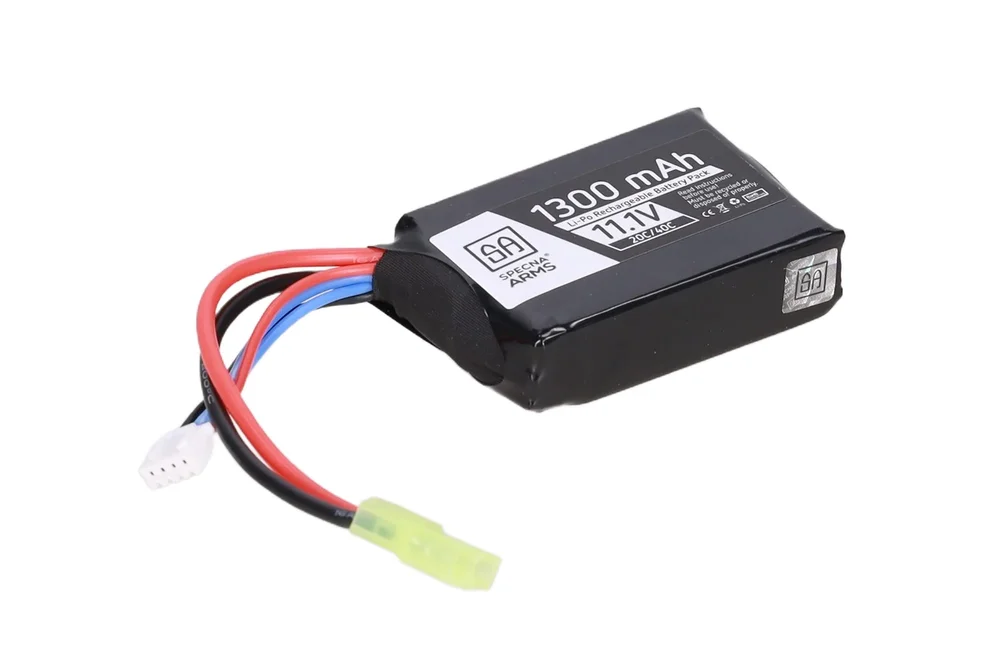 Specna Arms 1300mAh 20/40C 11.1V LiPo battery (AN/PEQ) mini tamiya