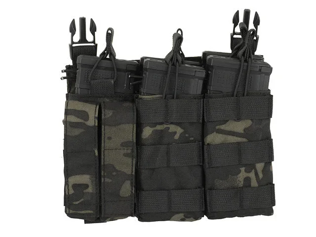 Buckle Up Triple lommepanel til 5.56/pistol – Multicam Black Buckle Up Triple lommepanel til 5.56/pistol – Multicam Black