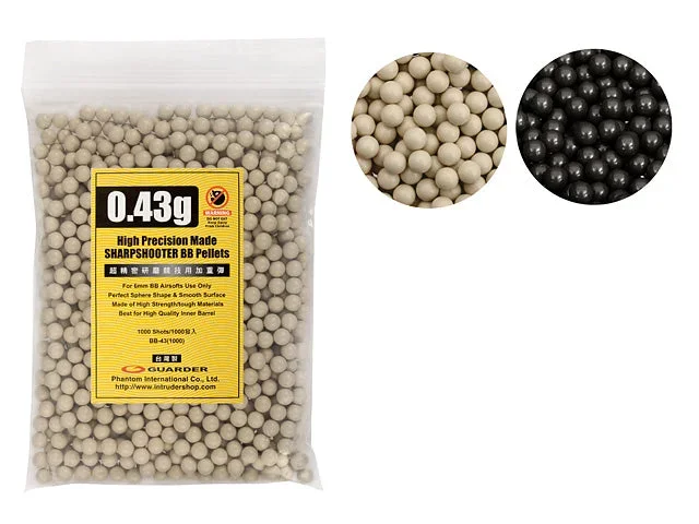 Højpræcisions BB-kugler 0,43 g – 1000 stk. i pose - Bild 2