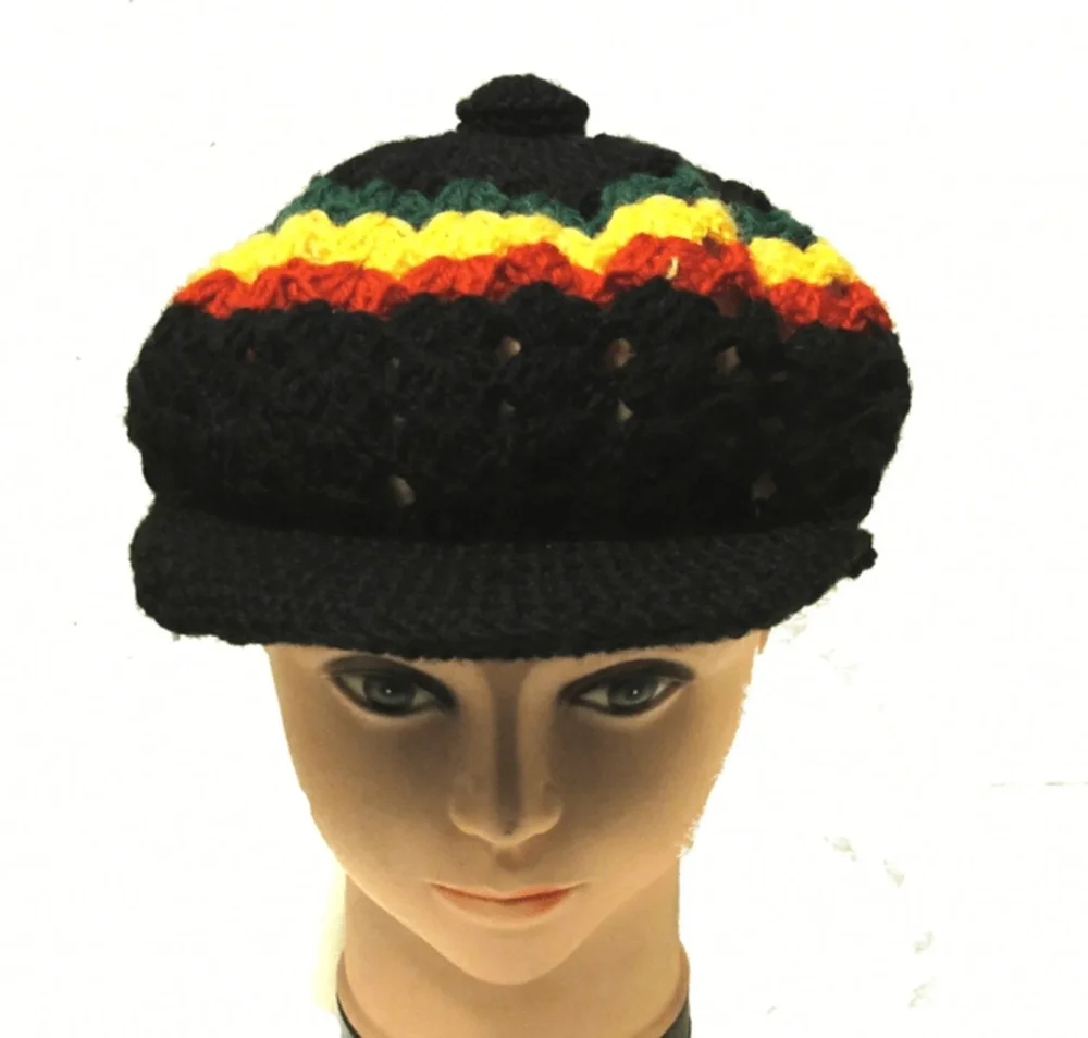 Dreadlock mössa med skärm - Bild 2