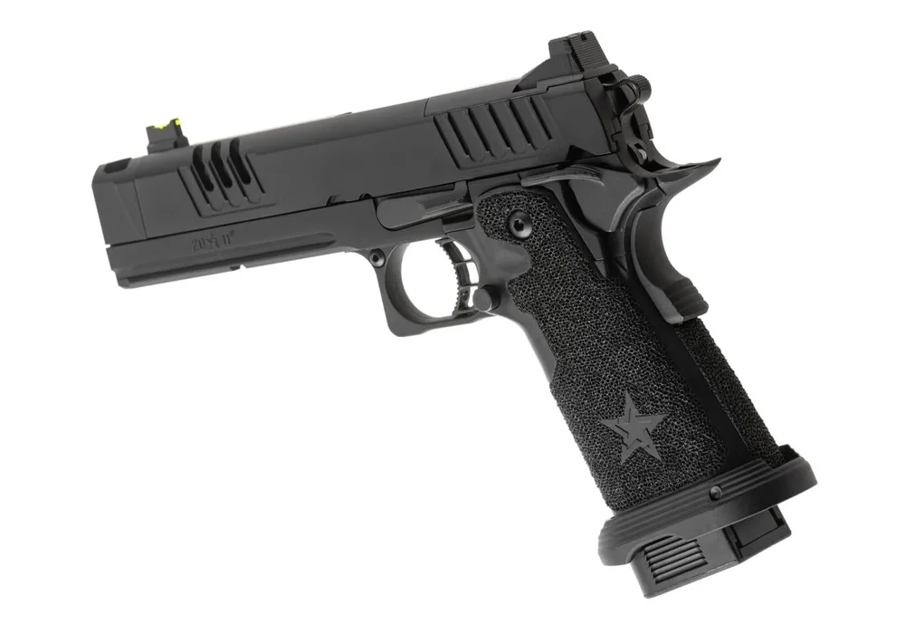Army Armament Staccato XC 2011 GBB T8 Pistol with Muzzle Device - Black - Bild 2