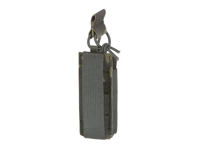 Single elastisk pistolmagasinlomme, laser-cut – Multicam Black - Bild 2
