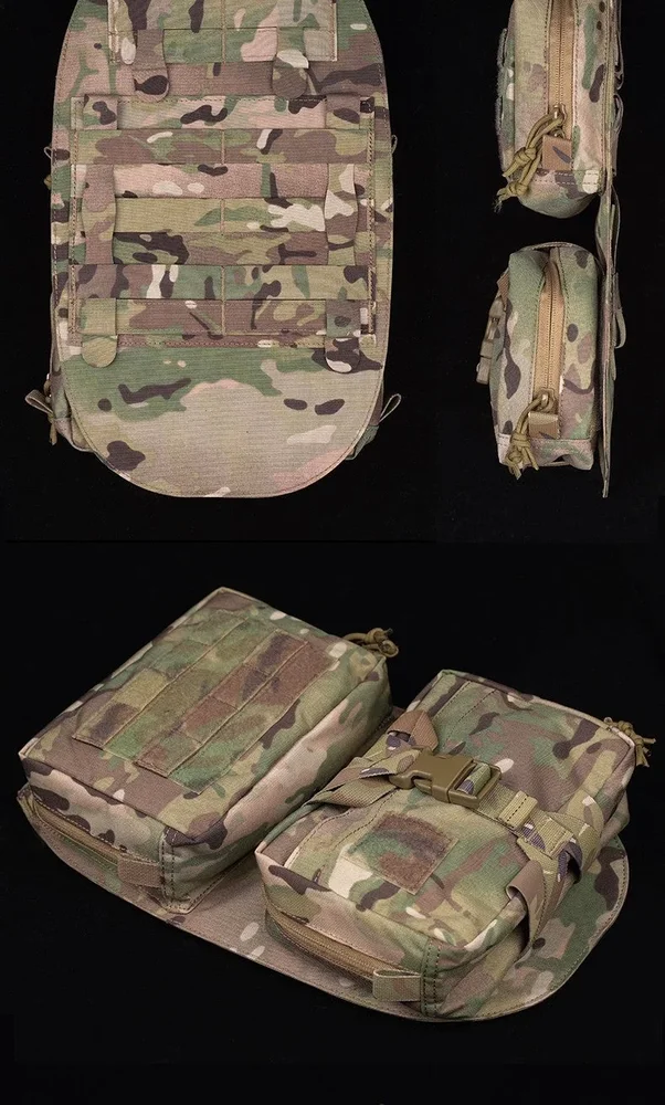 WoSporT WST SCARAB MOLLE-bagpanel med granat- og IFAK-lomme - Bild 3