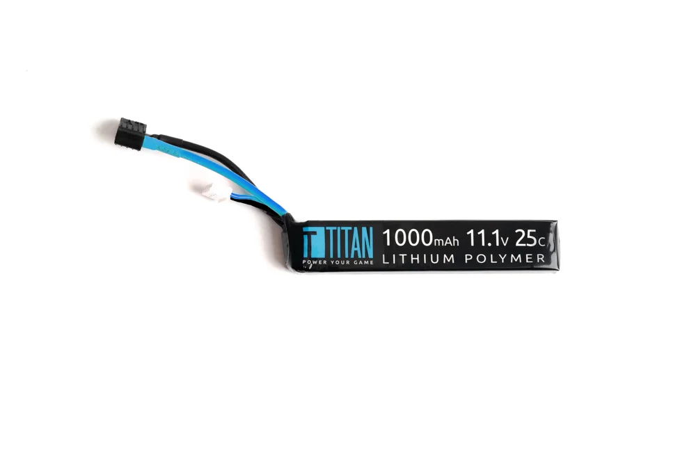 TITAN Li-Po Batteri 11.1V 1000mAh 25C – Stick (Buffer) T-Dean TITAN Li-Po Batteri 11.1V 1000mAh 25C – Stick (Buffer) T-Dean