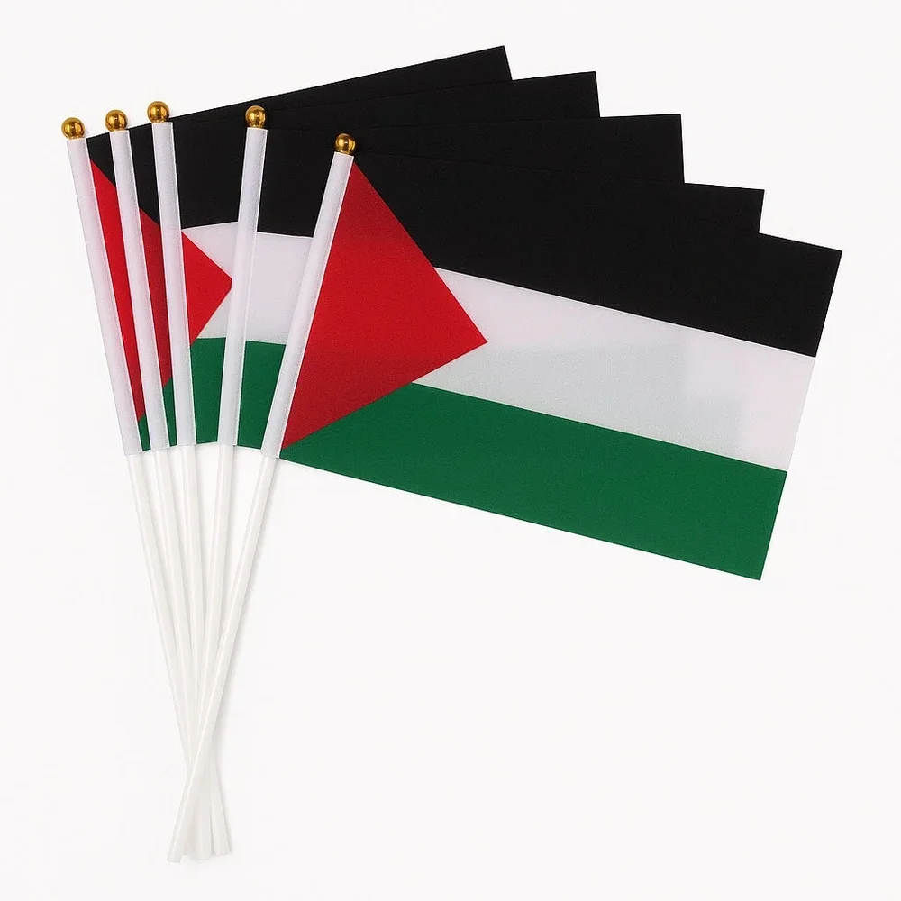 Palestina flagga handflagga – 5-pack - Bild 1
