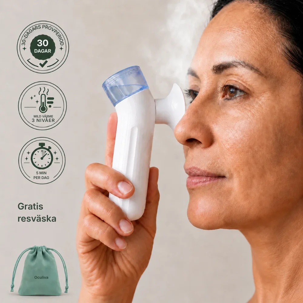 Oculiva® | Terapeutisk ångapparat – Verklig lindring vid torrhet, sveda, irritation, ögoninflammation och svullnader under ögonen - Bild 1