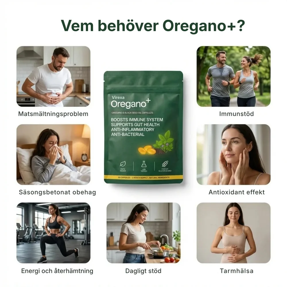 Virexa® - Oregano+ | Bekämpar skadliga bakterier, främjar tarmhälsan och lindrar magbesvär - Bild 3