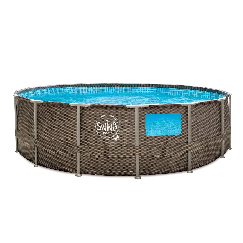 Ovanmarkpool Swing Pools Elite Väv Rampool – 4.57 x 1.22m, Vävd design (dubbel rotting) Ovanmarkpool Swing Pools Elite Väv Rampool – 4.57 x 1.22m, Vävd design (dubbel rotting)