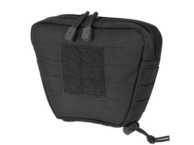 Nedre tilbehørslomme med shockcord til tourniquet, laser-cut – sort - Bild 3