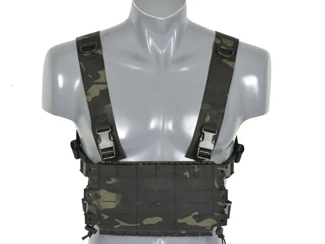 Chest Rig COMPACT – Buckle Up, MOLLE laser-cut – Multicam Black Chest Rig COMPACT – Buckle Up, MOLLE laser-cut – Multicam Black