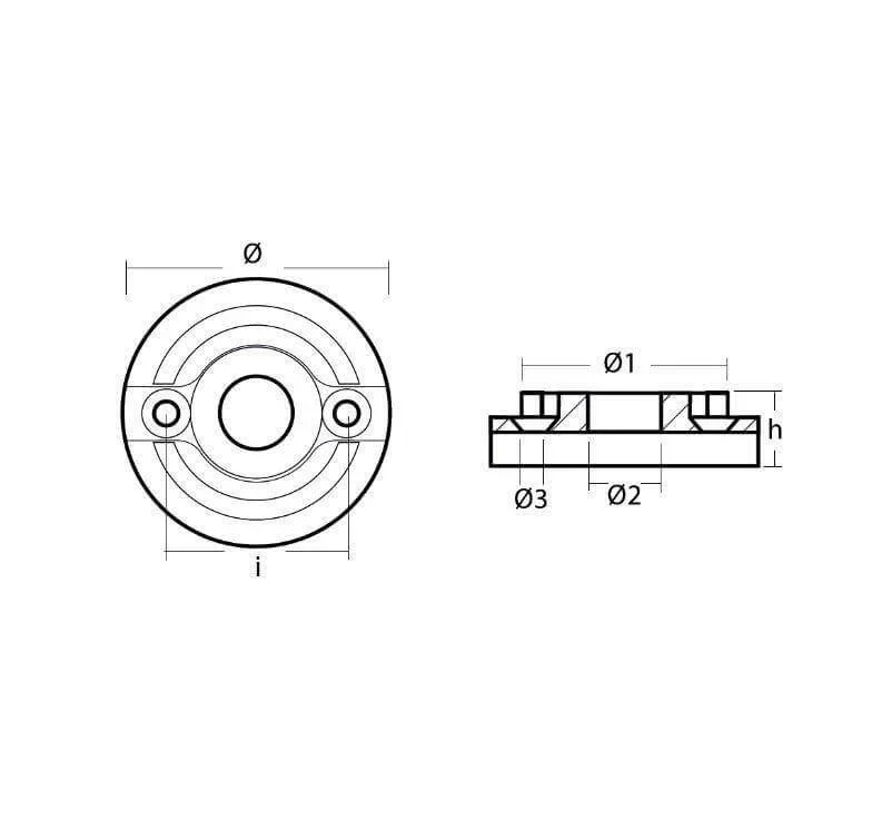 Zinkanod Vetus, propeller, BP-1185/ SET0150, 0.154KG/0.34LB, R803507 - Bild 2