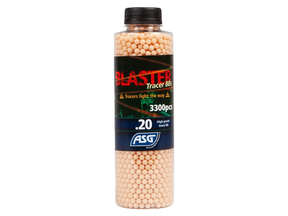 Blaster Tracer, 0,20g, airsoft BB, 3300 stk. flaske - rød - Bild 1