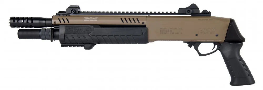 FABARM STF12 Short gasdrevet pumpgun-replika – Tan - Bild 3