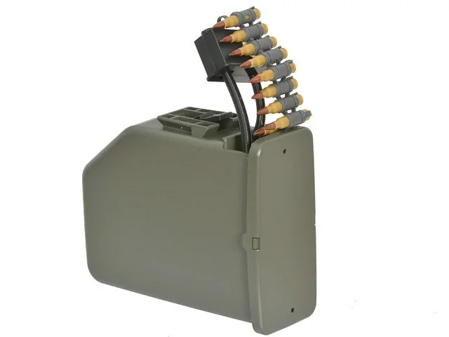 Elektrisk boxmagasin 6000 skud til M249 – oliven - Bild 3