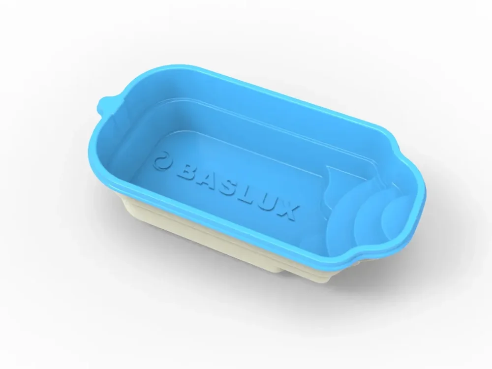 Glasfiberpool EGINA 5,00m x 2,70m x 1,30m - Bild 3