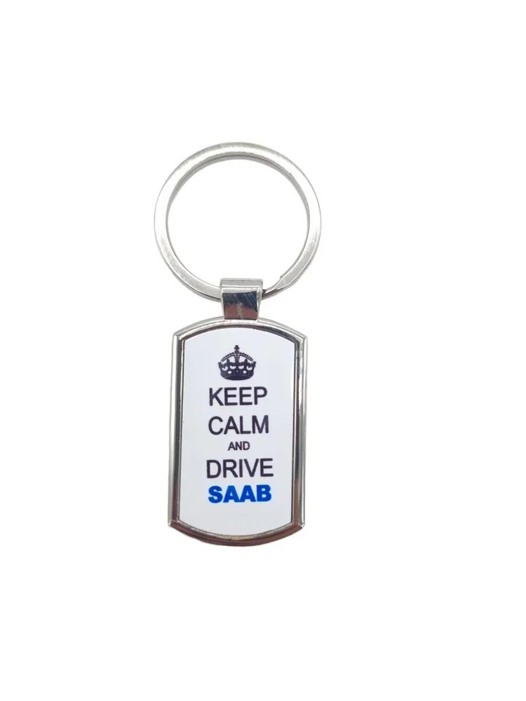 Nyckelhållare Keep calm and drive SAAB - Nyckelring - Bild 1