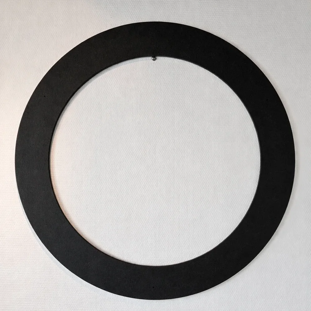 Decoration ring with selfie camera hole, Valchromat black Decoration ring with selfie camera hole, Valchromat black