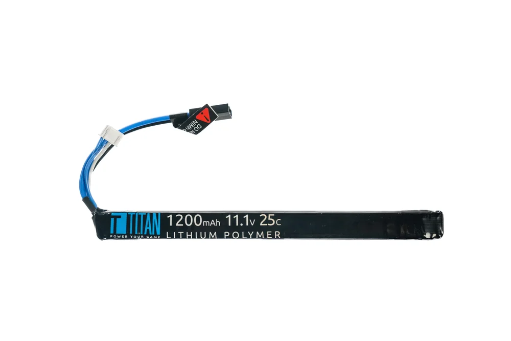 TITAN Li-Po Batteri 11.1V 1200mAh 25C – Stick (AK) Small Tamiya TITAN Li-Po Batteri 11.1V 1200mAh 25C – Stick (AK) Small Tamiya