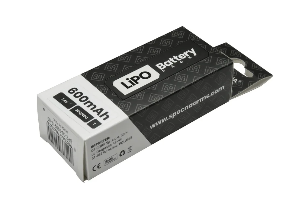 LiPo 7,4V 600mAh 20/40C Batteri – Tamiya mini - Bild 2