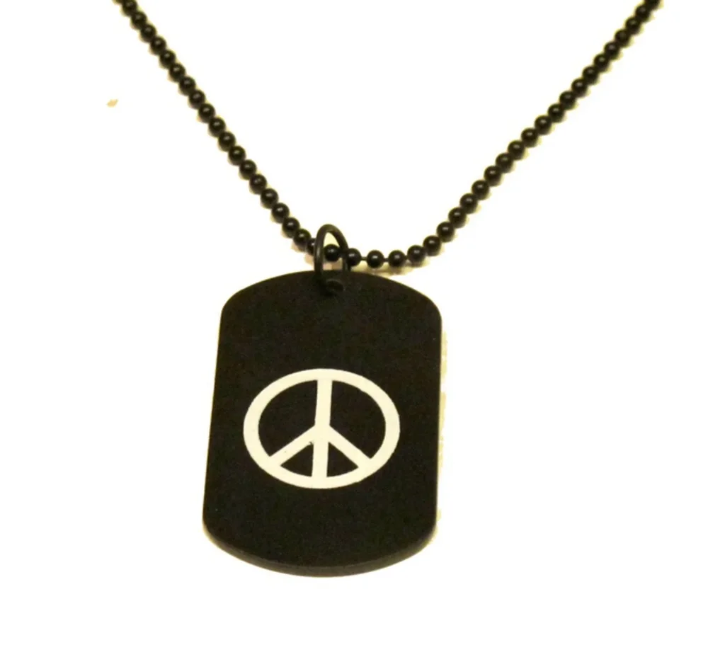 Dog Tag halsband - Peace - Bild 1